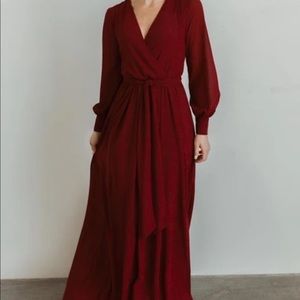 Brand new. Never worn. Baltic Born “Lydia Maxi Dress”. Color: burgundy.